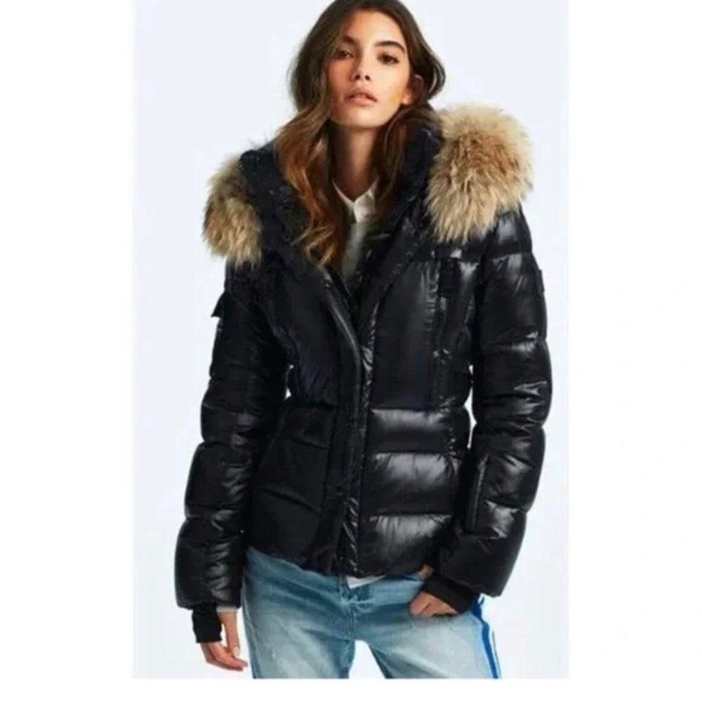 SAM - Blake down puffer jacket with fur trimmed hood - excellent condition - Picture 9 of 13